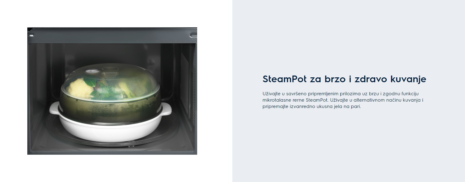 SteamPot za brzo i zdravo kuvanje Electrolux mikrotalasna